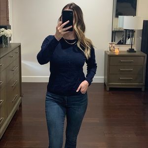 Navy Cashmere Sweater